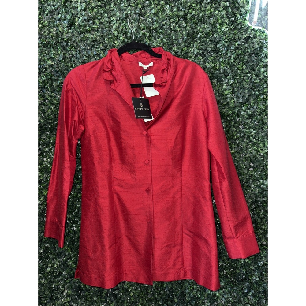 Patty Kim Elizabeth Blouse Button Up Size XS